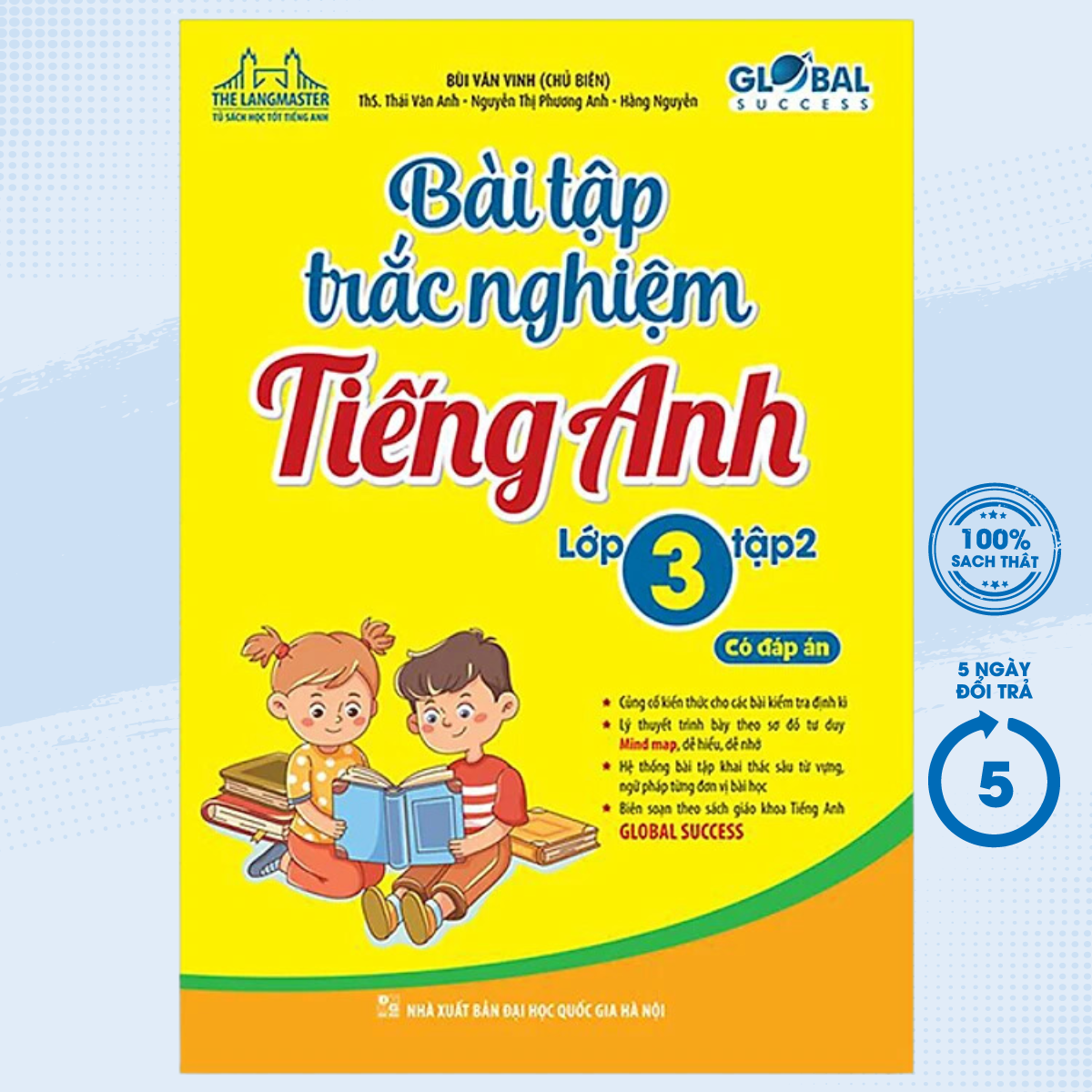 Sách - the langmaster - bài tập trắc nghiệm tiếng anh lớp 3 tập 2 - mt - newshop