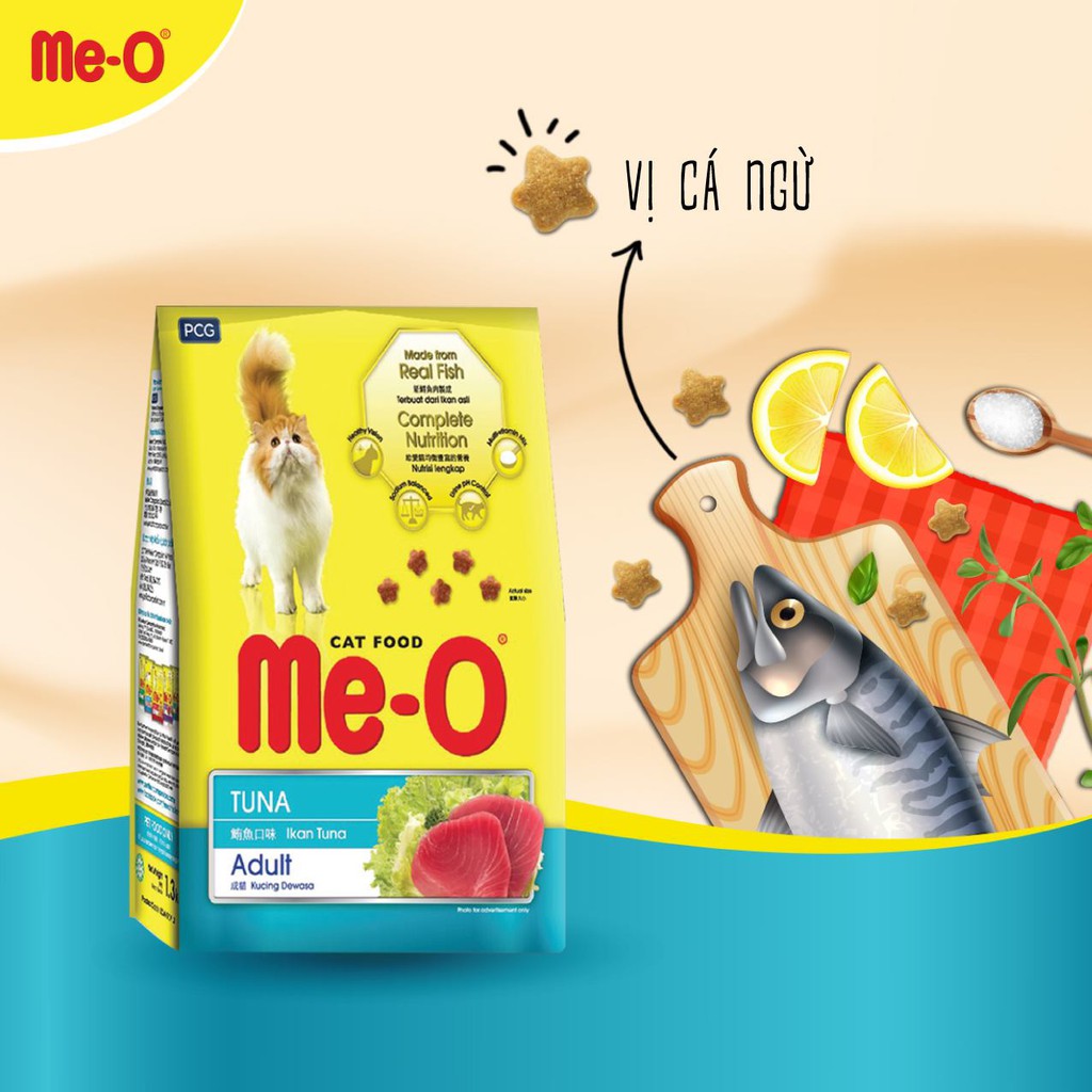 Thức Ăn Cho Mèo Me-O 350gr đủ vị