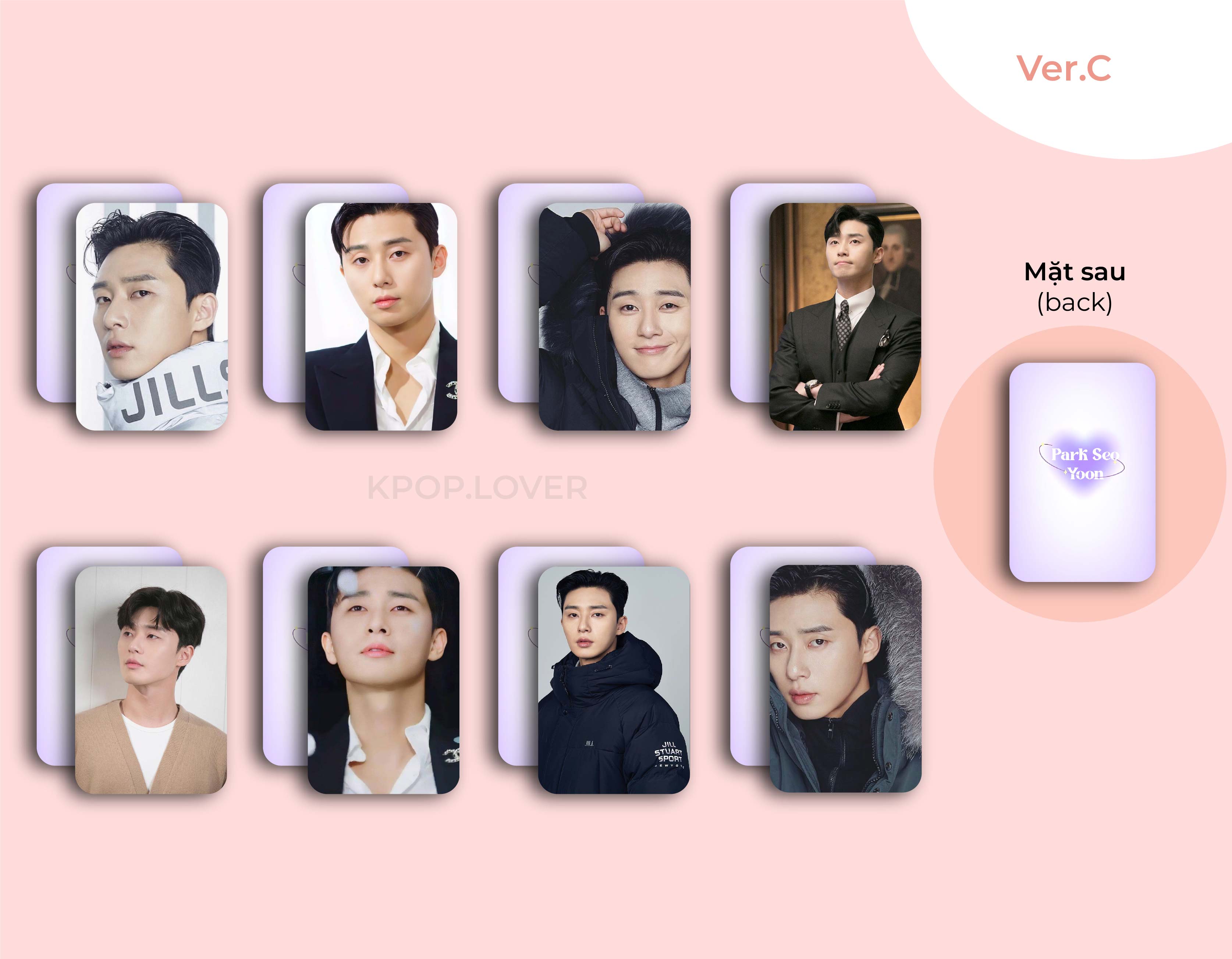 SET 8 CARD BO GÓC PARK SEO JOON