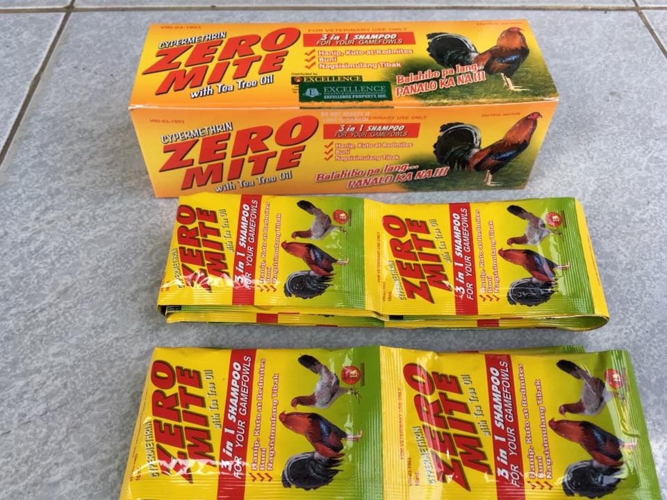 Zero mite dầu tắm gà đá 10ml