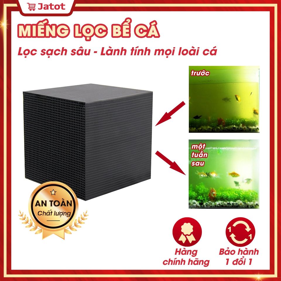 Miếng lọc bể cá Than hoạt tính Magic Cube