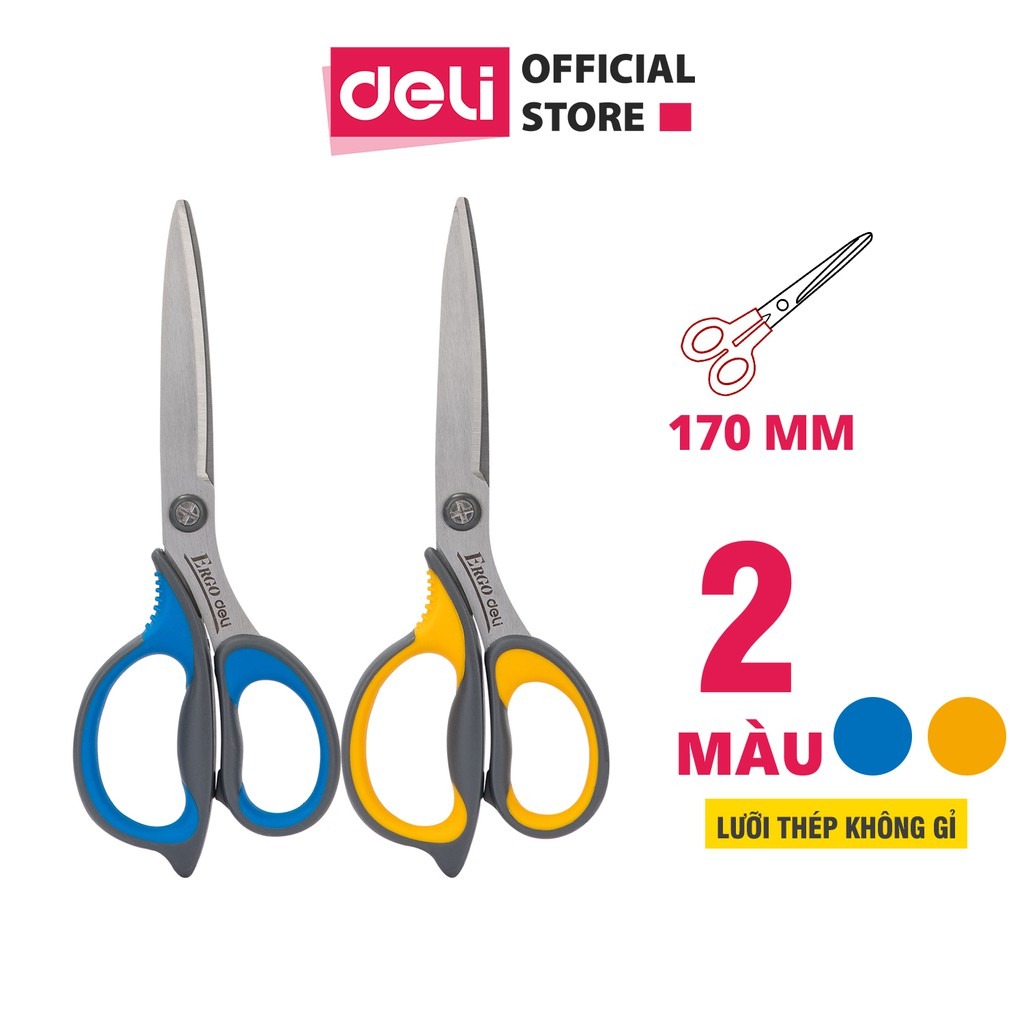 Kéo văn phòng cao cấp 170mm deli e77759