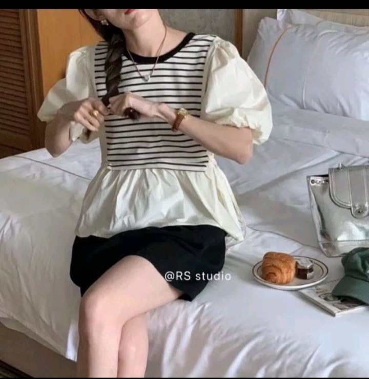 Áo kiểu voan 2 lớp siêu xinh xắn .