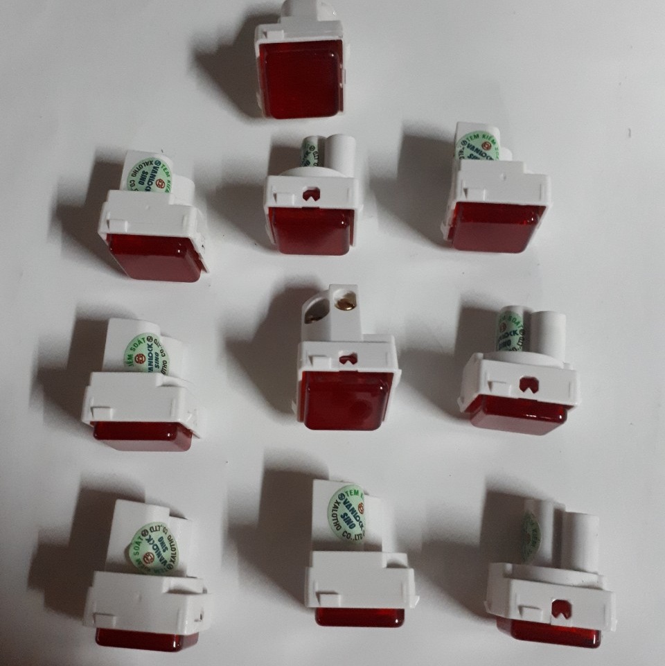 HẠT ĐÈN BÁO , HẠT CÔNG TẮC 2 CHIỀU, HẠT CÔNG TẮC CẦU THANG S 19 SINO