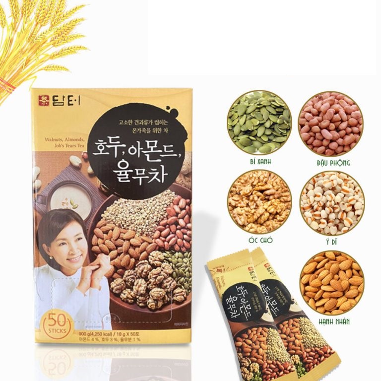 Bột ngũ cốc dinh dưỡng damtuh hàn quốc 900g hộp 50 gói