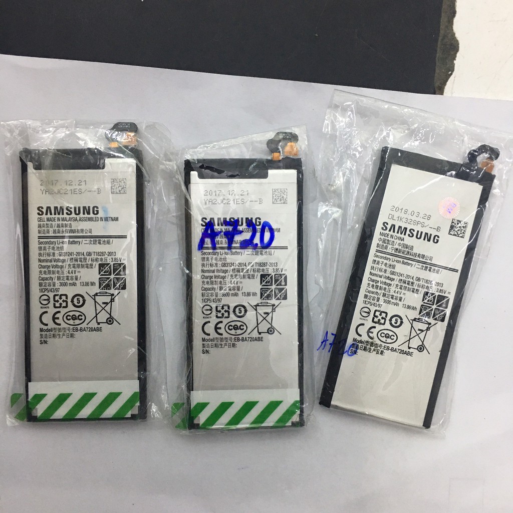 Pin Samsung Galaxy A7 2017 (A720) / J7 pro - Pin Zin Bóc Máy