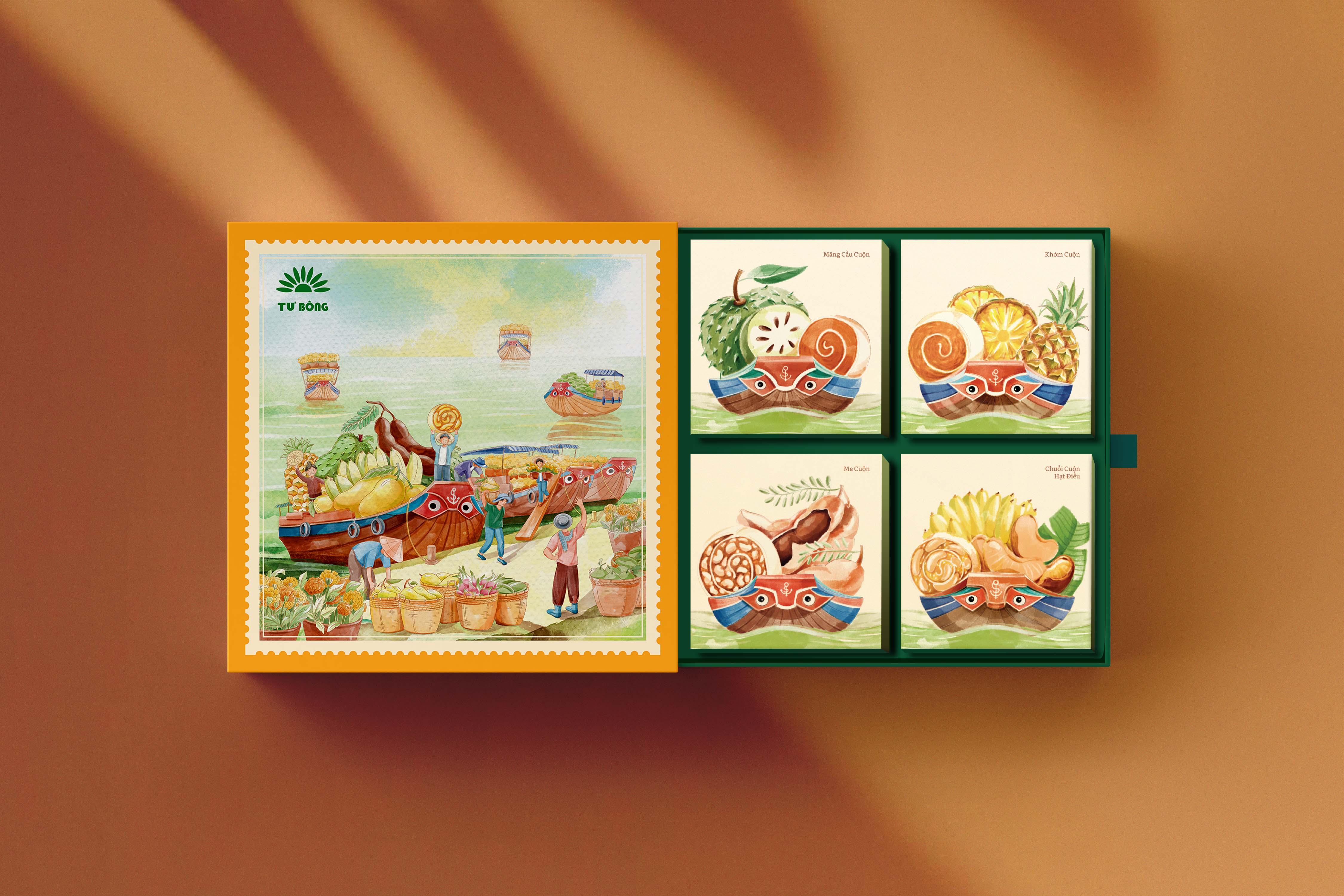 Tet Gift Box with 4 Items - Xuan Dai Cat