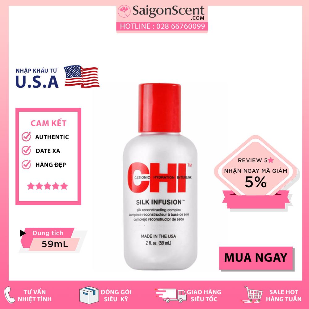 [HCM]Tinh Dầu Dưỡng Tóc CHI Silk Infusion (59ml)