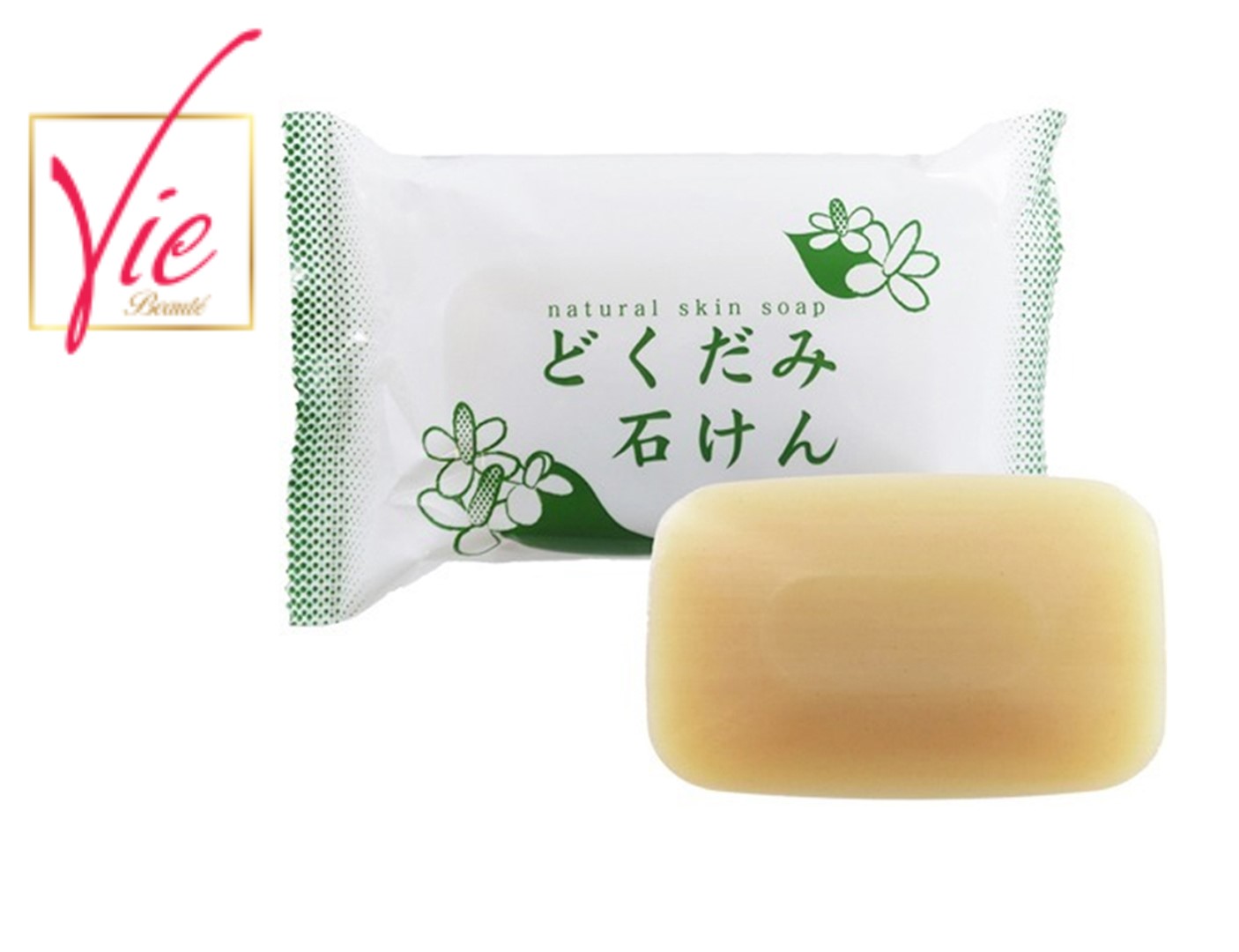 Xà Phòng Tắm Giảm Mụn Chinoshio Dokudami Cho Mặt & Toàn Thân Chiết Xuất Diếp Cá Natural Skin Soap 130g