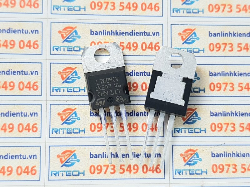 Combo 15 chiếc l7809cv, lm7809, to-220 ic nguồn ổn áp 9v