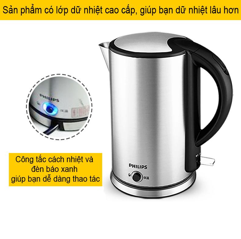 Ấm siêu tốc Philips HD9316 1,7L cao cấp
