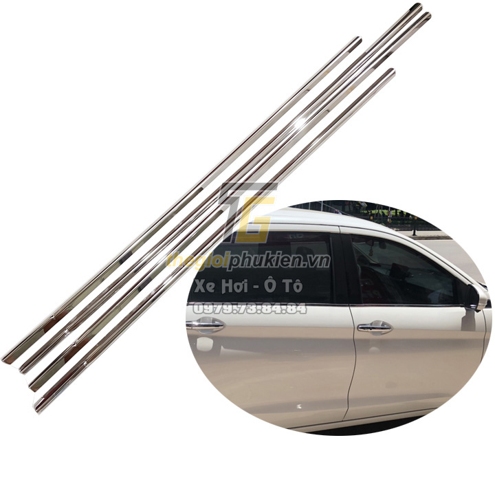 Bộ Nẹp viền chân kính INOX Suzuki XL7