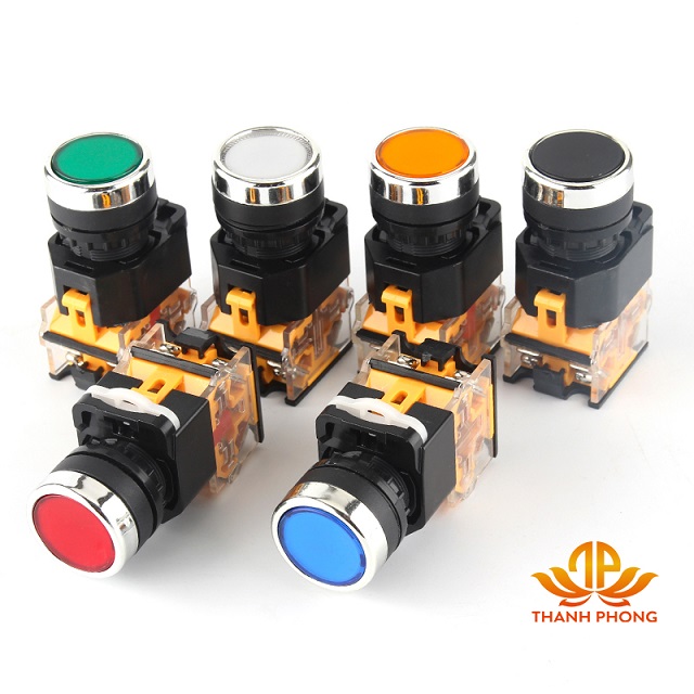 Nút Nhấn Nhả - Nút Nhấn Tự Giữ Không Đèn Phi 22 LA-38