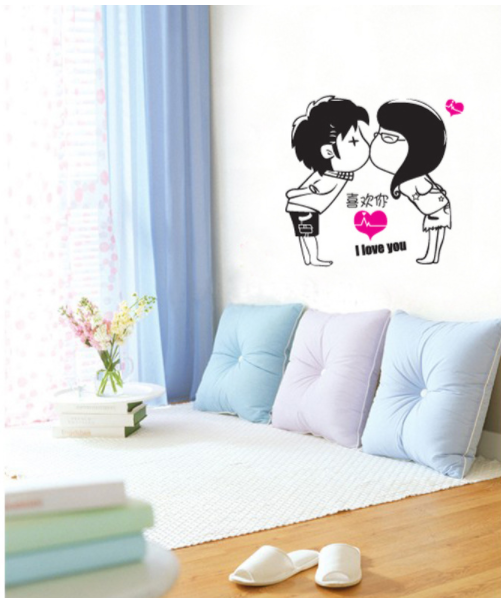 HCM Decal dán tường Cặp đôi yêu nhau