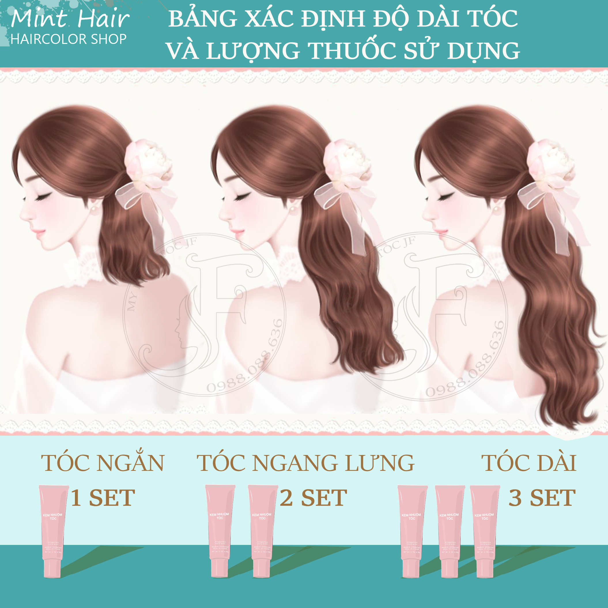 [HCM]Thuốc nhuộm tóc màu NÂU ÁNH ĐỒNG J F - Lên Từ Nền Đen - KHÔNG TẨY-tặng oxy