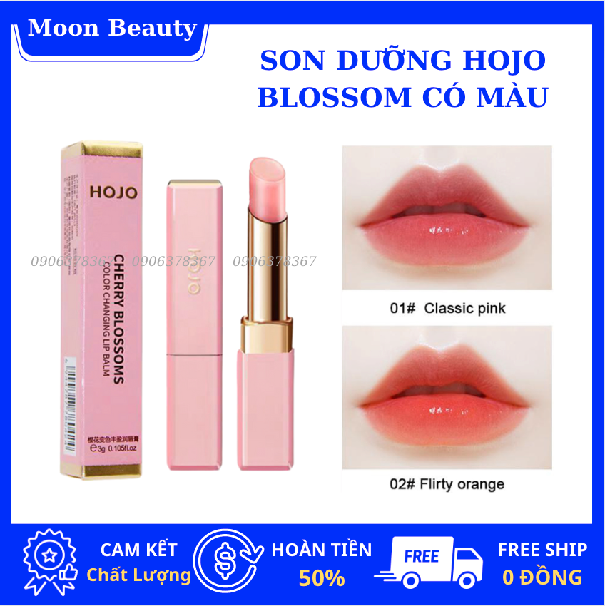 Son dưỡng có màu Hojo Cherry Blossom Moisture Lipstick