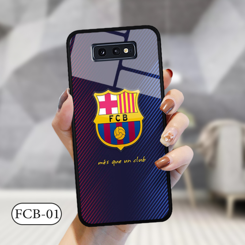 Ốp lưng kính 3D Samsung S10E hình đội bóng