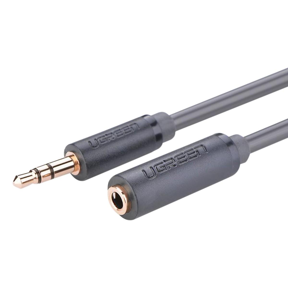 Cáp Audio 3.5mm nối dài 2m Ugreen 10784 (Xám) Chính Hãng