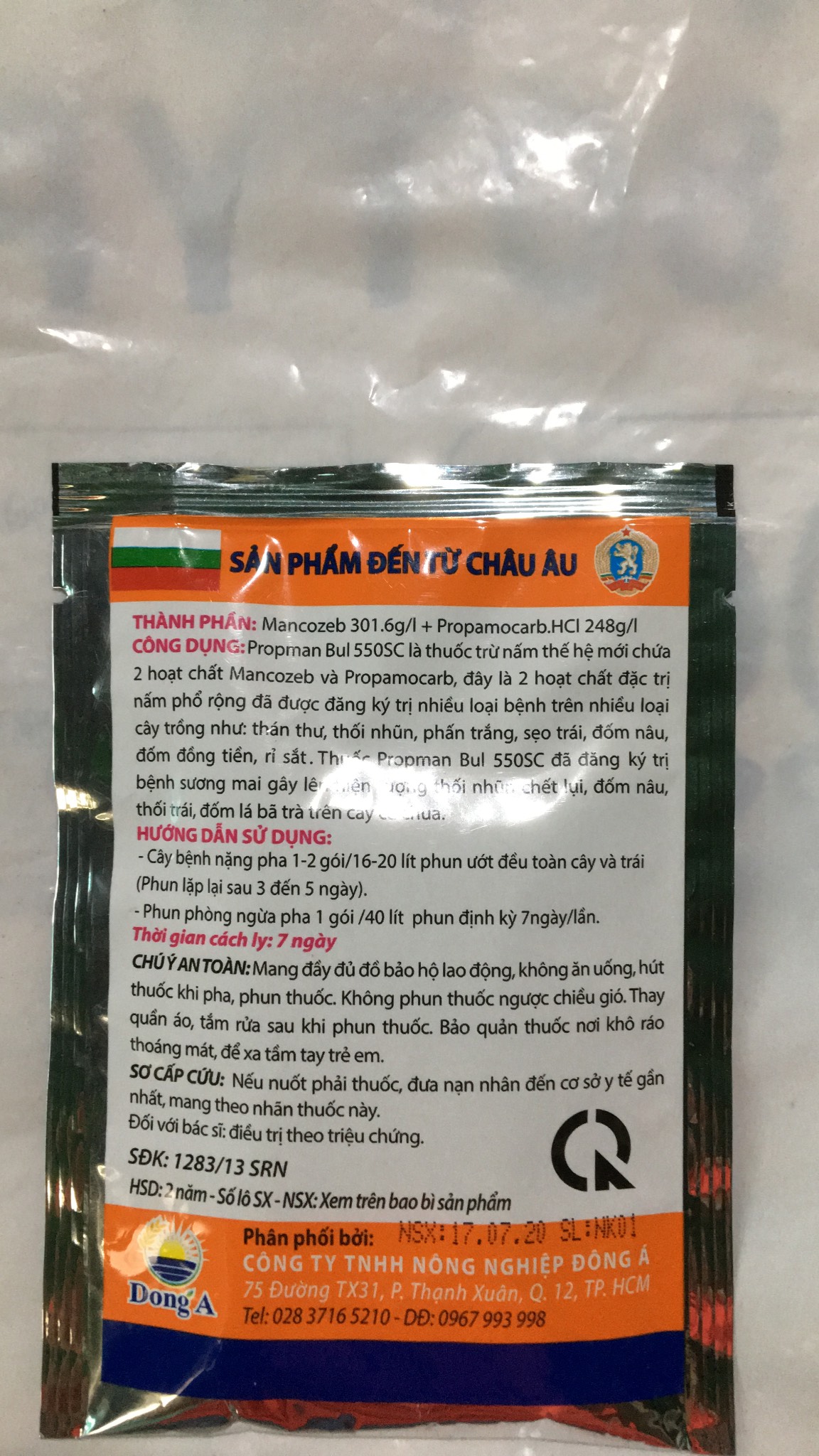 Sản phẩm Trừ SẠCH NẤM Propman BuL 50ml