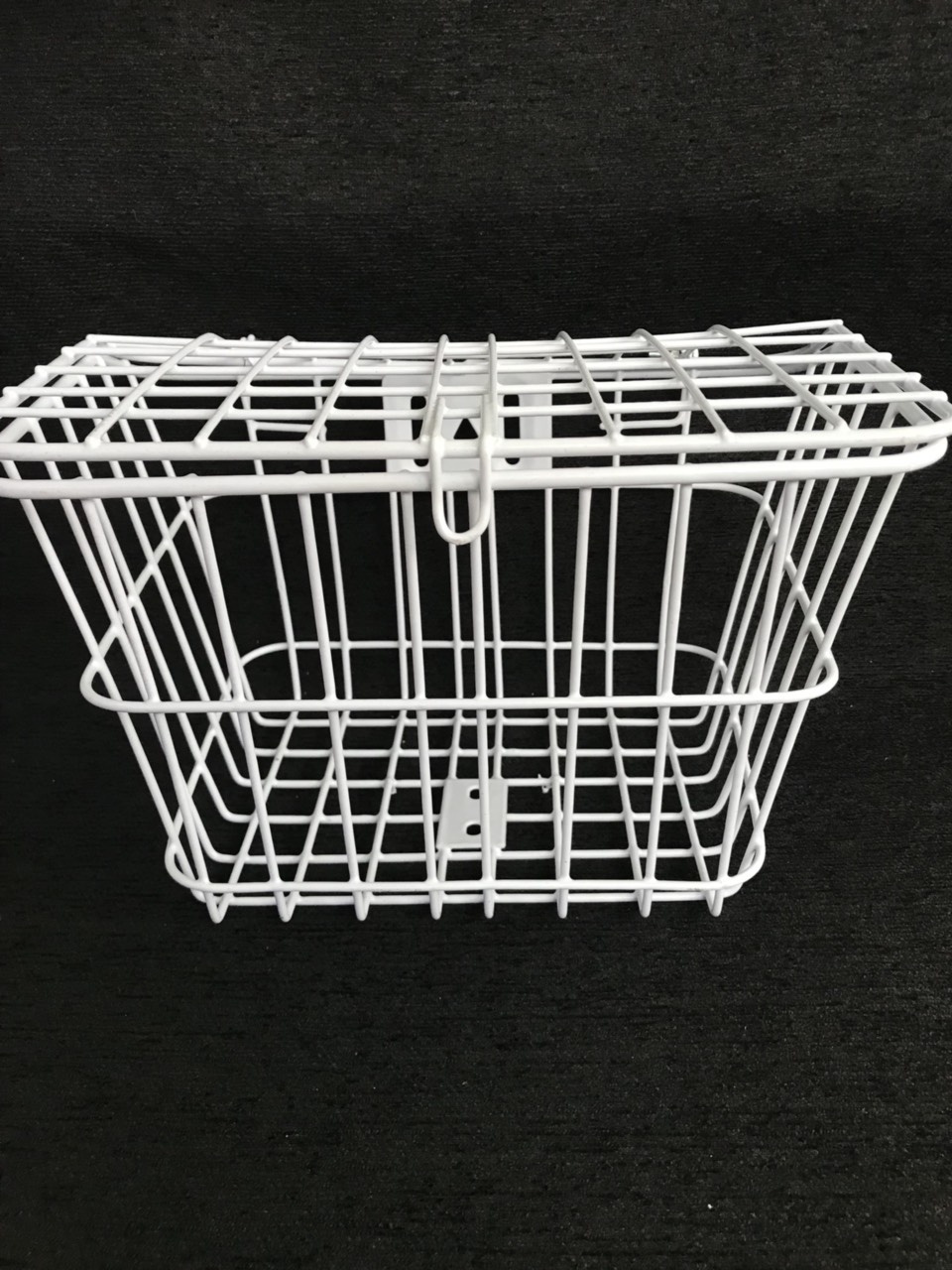Electric bicycle front cover basket, bicycle-black, white