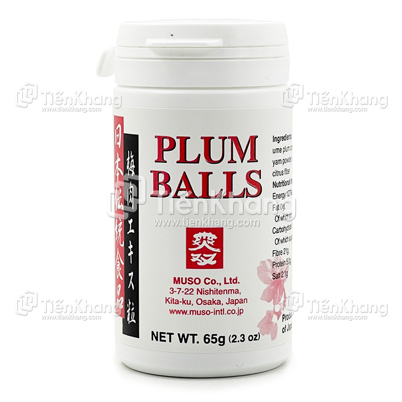 Cao Mơ Hoài Sơn (Plum Balls) - Hũ (65gram) - Chăm sóc hệ tiêu hóa
