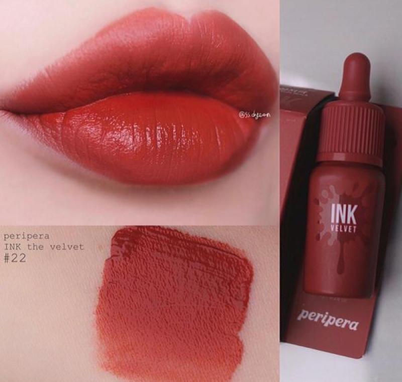 Son ink PERIPERA INK VELVET Auth màu 22-23 mới