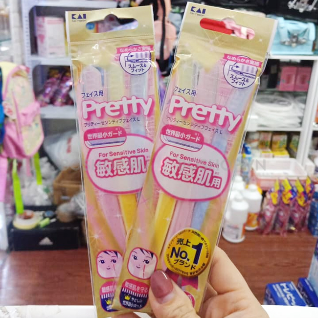 Set 3 dao cạo lông mày KAI nội địa Nhật Bản