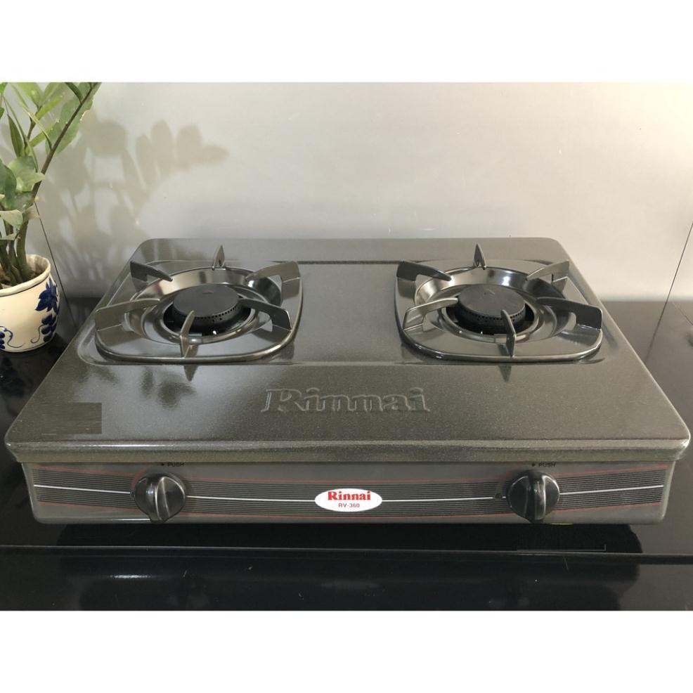 [HCM]Bếp gas đôi Rinnai RV-360 GMN (xám)