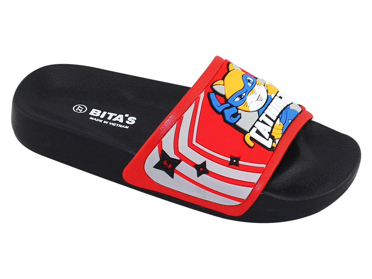 [Hoàn Xu] [SIÊU SALE] DÉP LÊ QUAI NGANG BÉ TRAI HOẠT HÌNH BITA'S EBY.13 (ĐEN + NAVY + XÁM) - BITAS