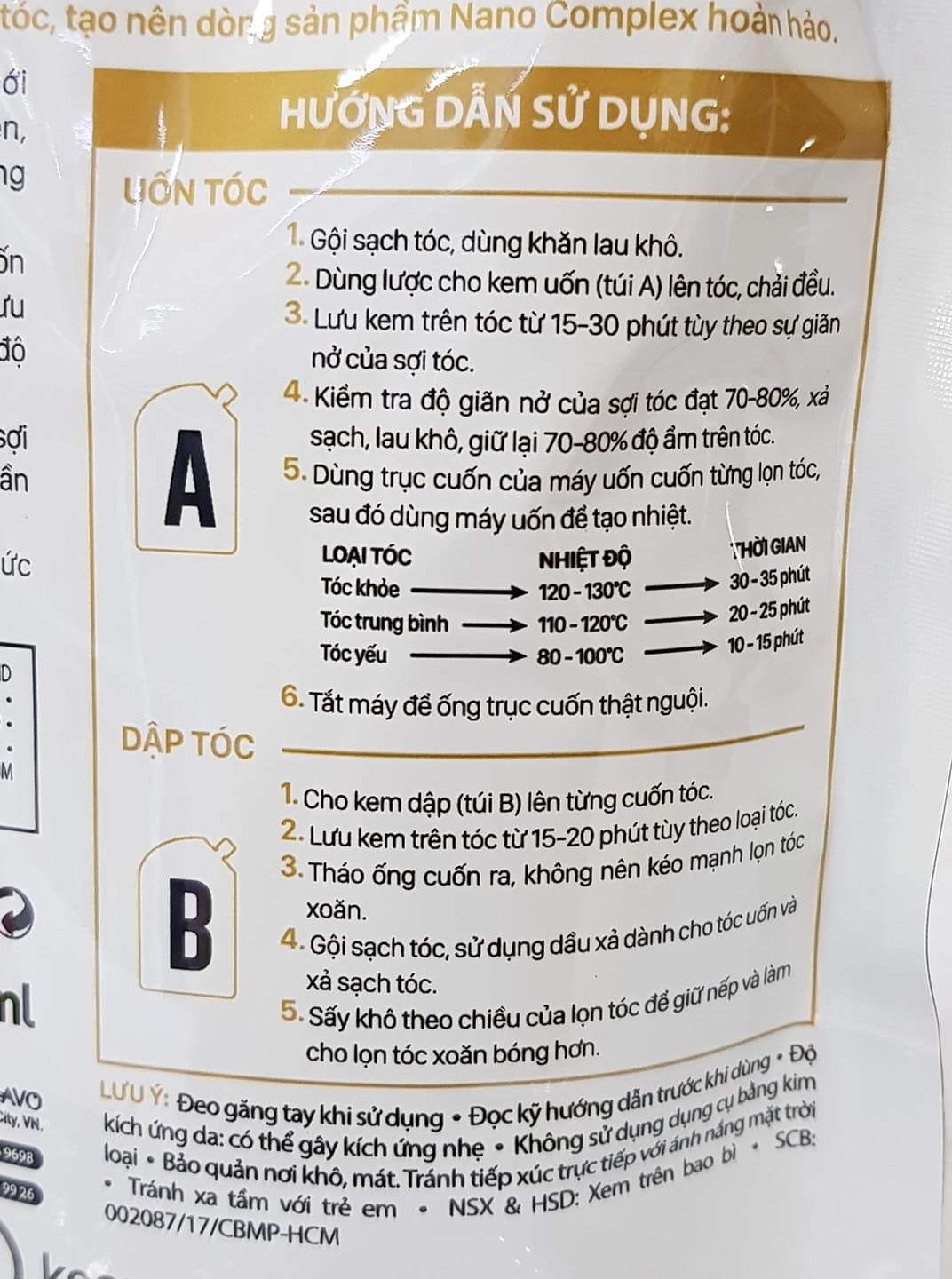 Thuốc Uốn Nóng LAVOX NANO COMPLEX Siêu Sóng 500ml
