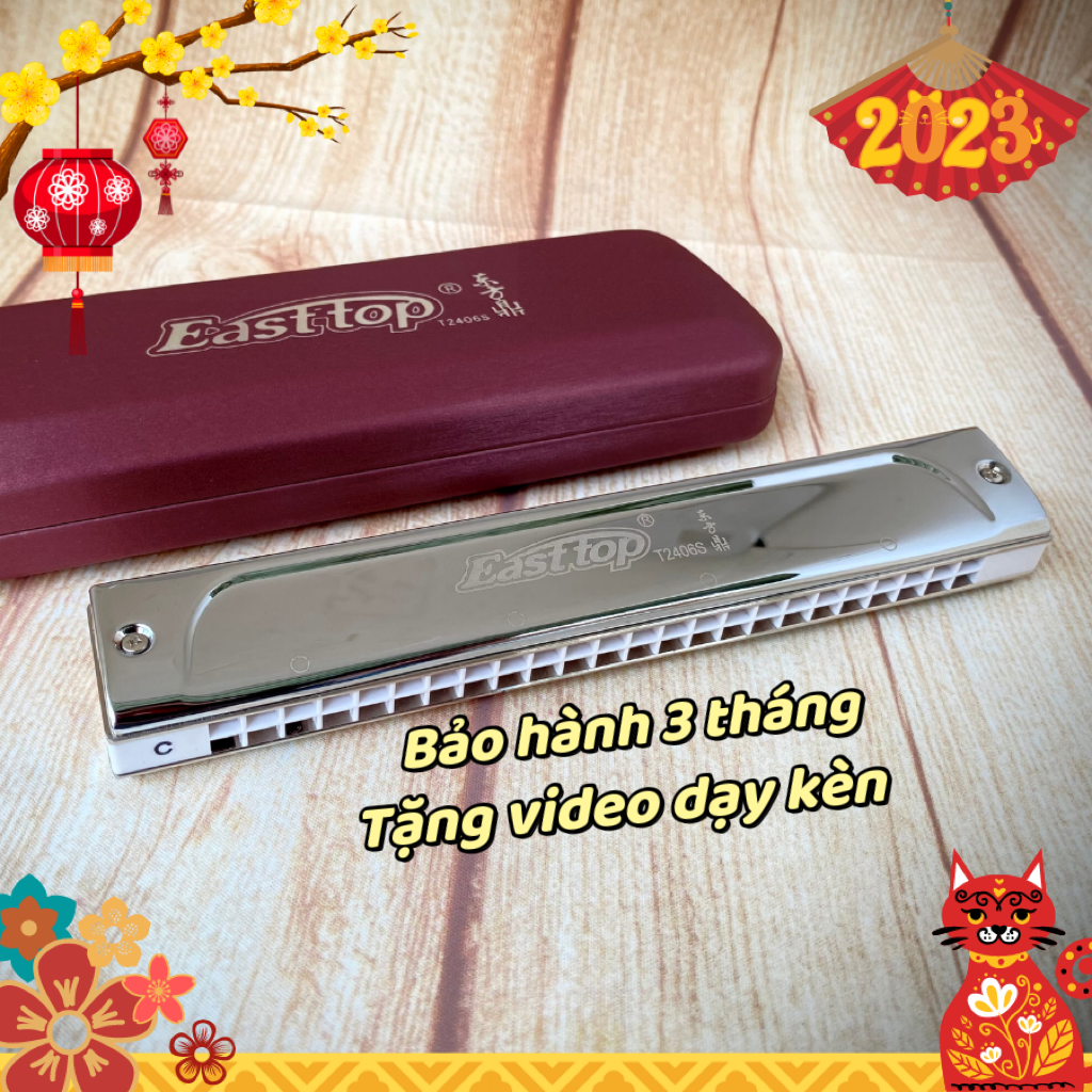 Kèn Harmonica Tremolo 24 Easttop T2406S Cao cấp
