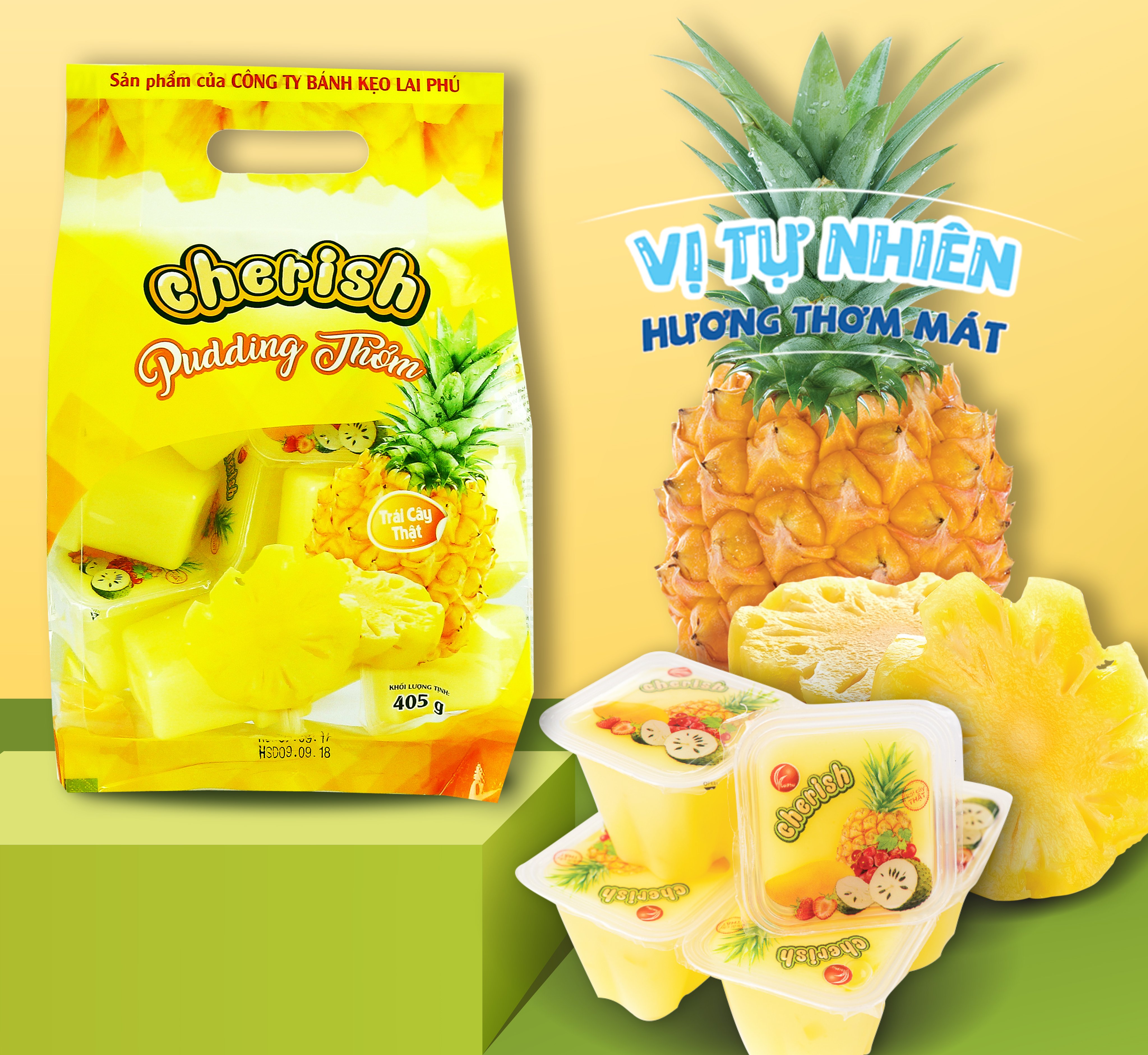 Thạch Pudding Cherish Vị Thơm 850G