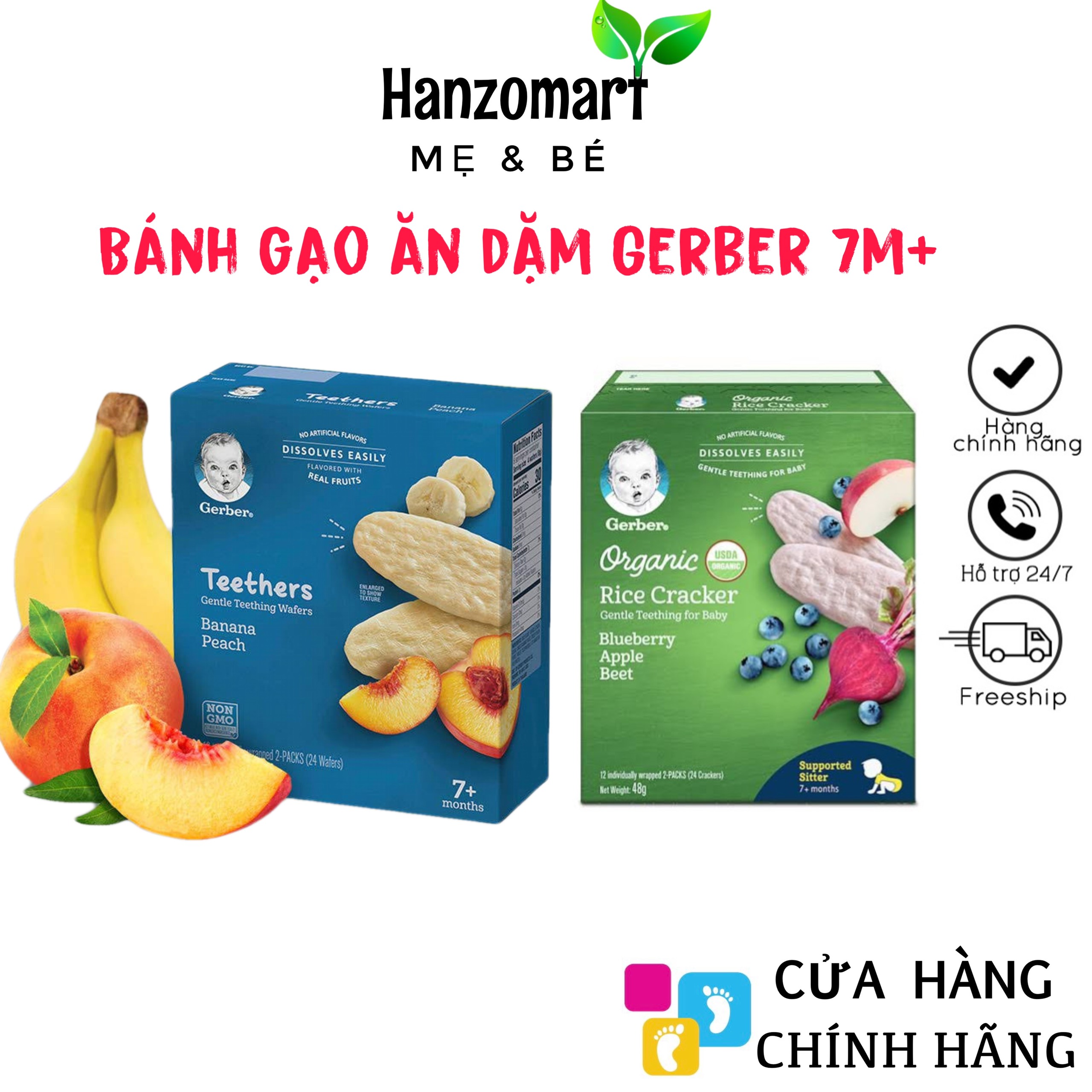 Bánh Ăn Dặm Gerber Teether 7M+