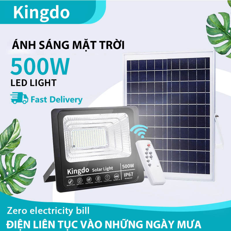 Đèn Năng Lượng Mặt Trời Solar Lamp 500W- Đèn Chống Lóa 500W | BẢO HÀNH 5 NĂM | Sản phẩm sử dụng 100% năng lượng mặt trời, có điều khiển từ xa tiện lợi và thông minh