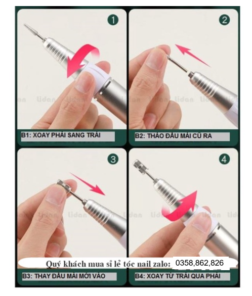 Máy mài móng tích điện ste 101