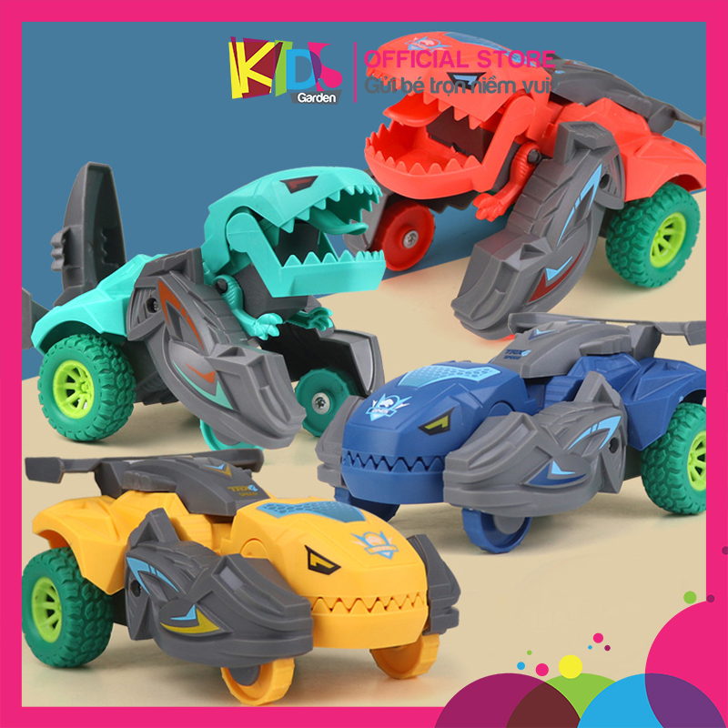 Xe đồ chơi cho bé xe khủng long biến hình đại chiến vui nhộn XDC14 KID