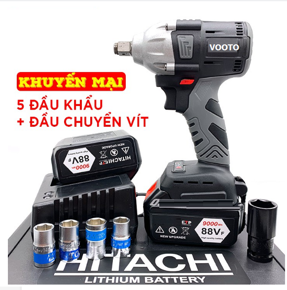 Máy siết bulong dùng pin 72v vooto japan technology