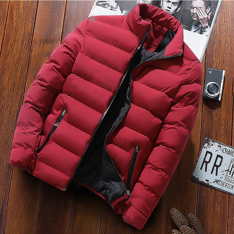 ASRV Men's casual thickened jacket sports coat new outdoor stand-up collar casual warm stand-up collar cardigan cotton-padded jacket
