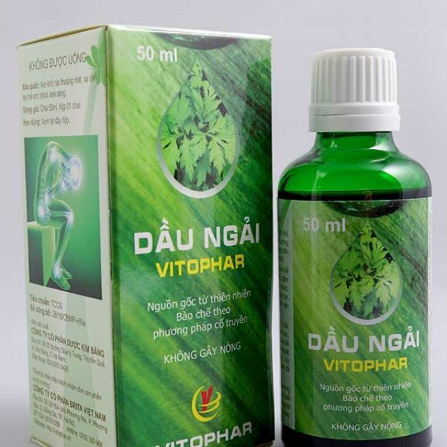 Combo 2 chai dầu ngải cứu vitophar 100ml hỗ trợ các chứng bệnh liên quan đến xương khớp