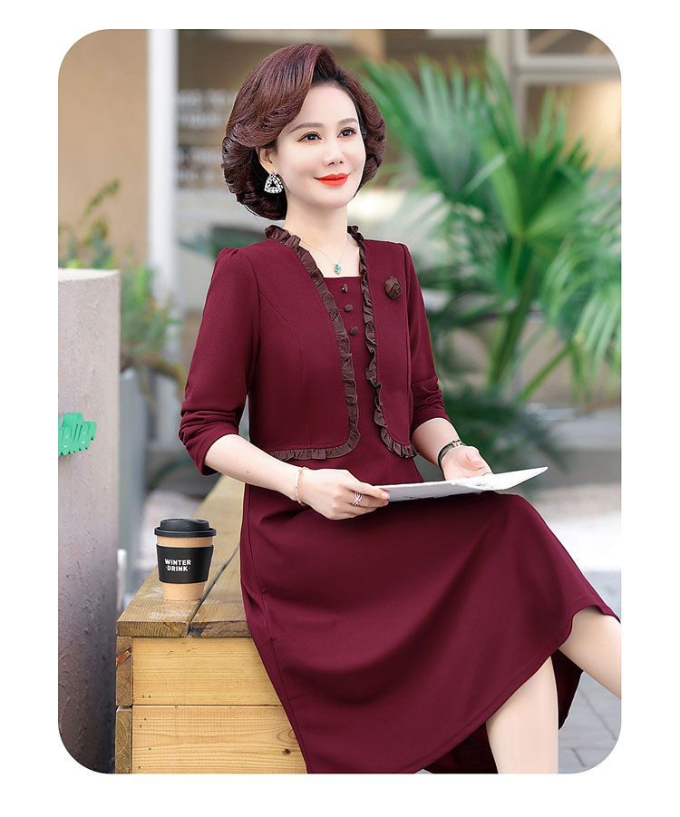 [Sẵn] Váy đầm trung niên nữ suông Cao Cấp