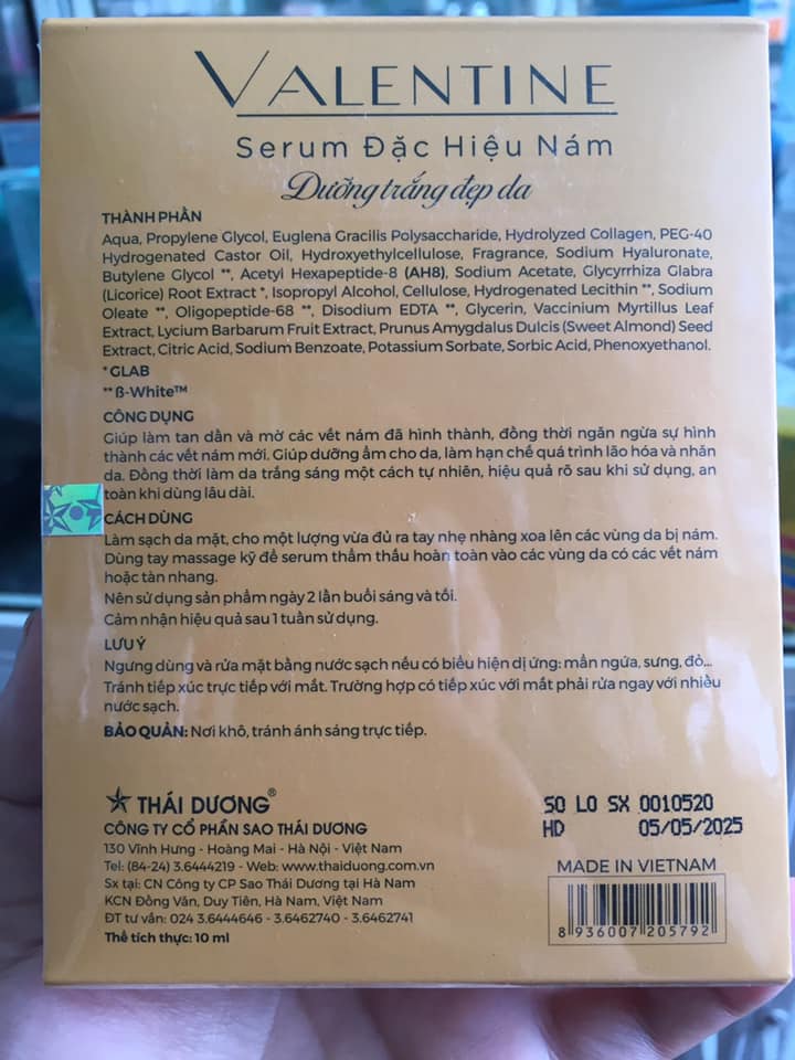 SERUM ĐẶC HIỆU NÁM VALENTINE