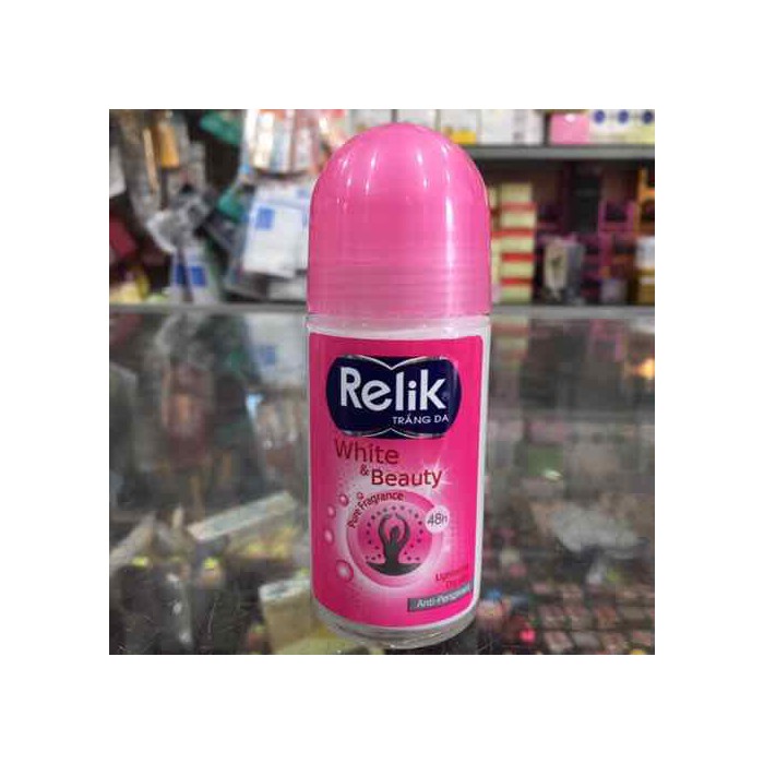 Lăn khử mùi trắng da relik white & beauty 50ml