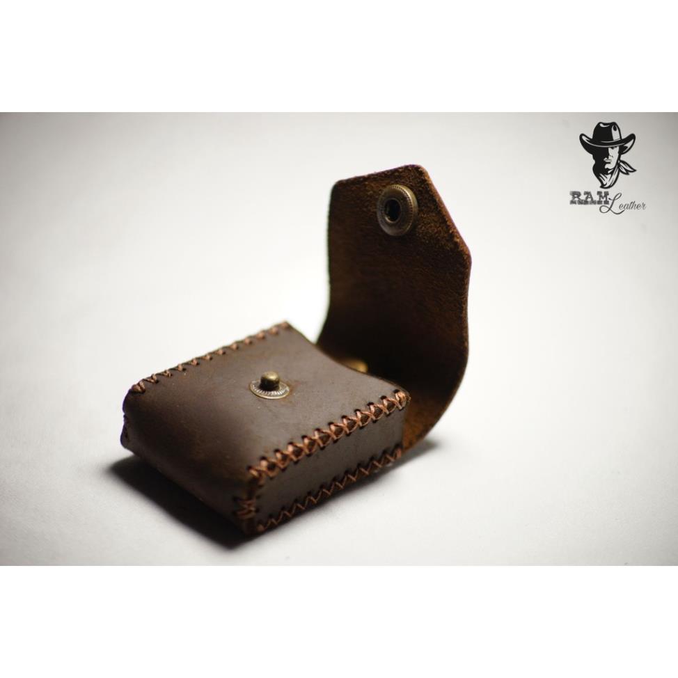 Bao Da Zippo RAM Leather Da Sáp Ngựa