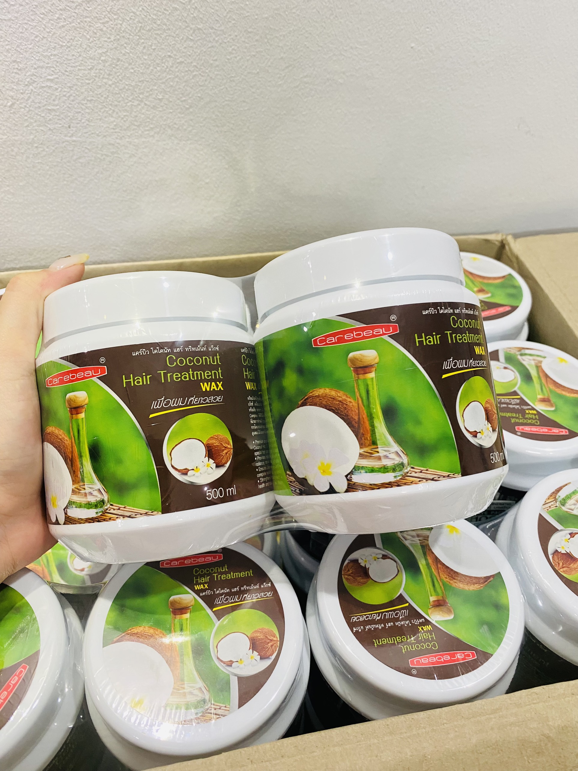 [CHÍNH HÃNG] Kem Ủ Tóc Dừa Non Carebeau Thái Lan 500ml