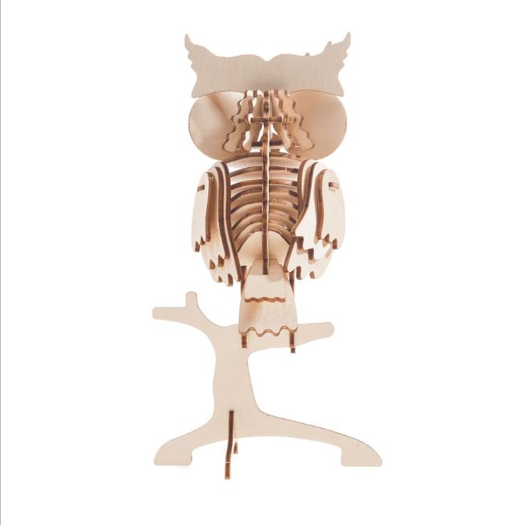 Mô hình lắp ráp gỗ 3D  (ĐV-01)  Con Cú Owl JP273