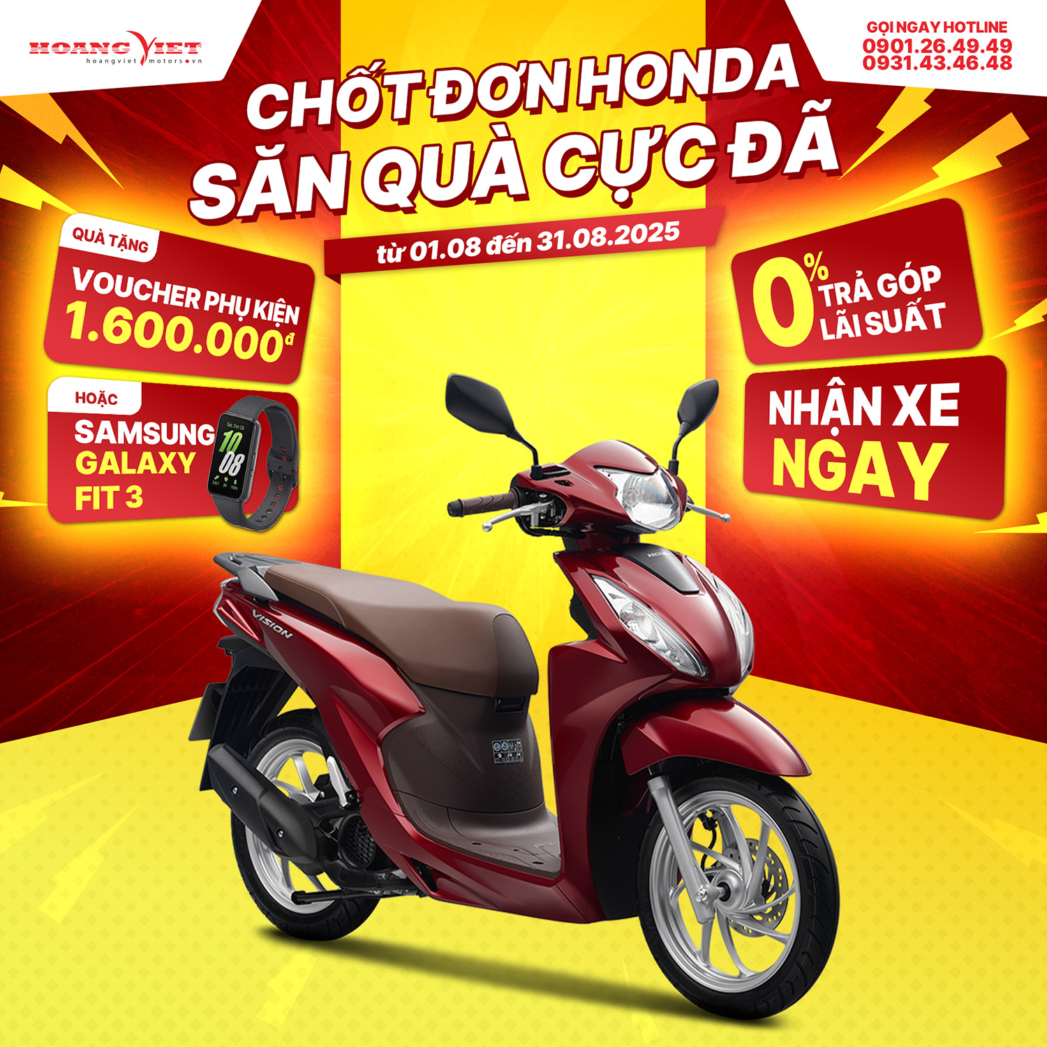 Xe Máy Honda Vision 110cc 2026 - Phiên Bản Cao Cấp