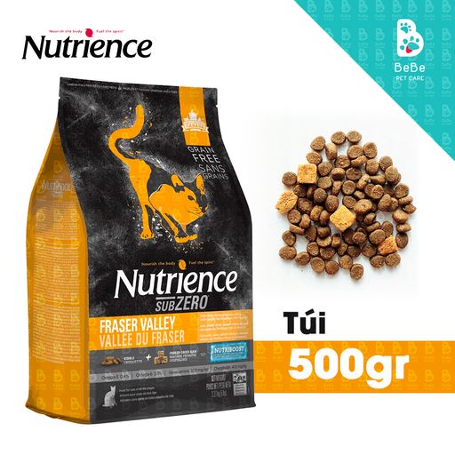 Hạt NUTRIENCE SubZero Fraser & Valley Cho Mèo (Gà Tây, Cá Hồi, Cá Trích, Cá Tuyết & Rau Củ Tự Nhiên)
