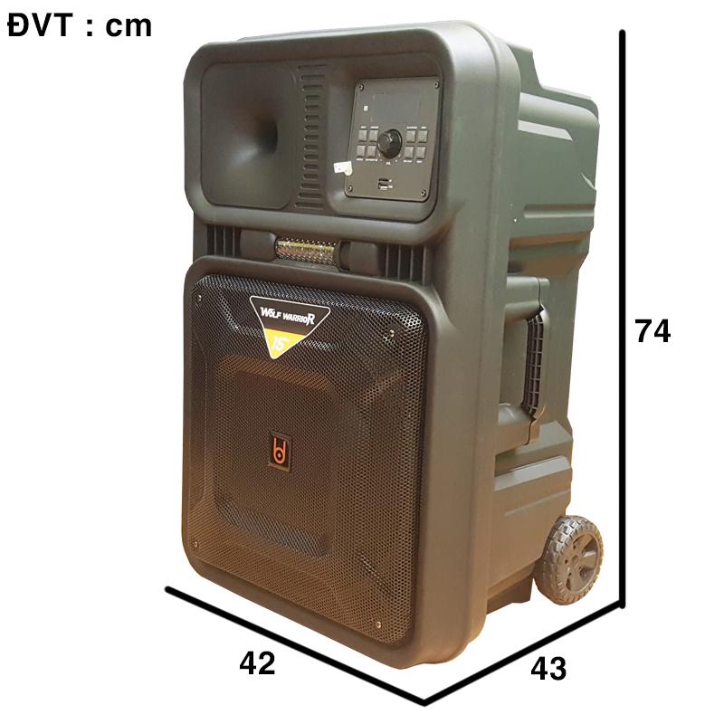 [HCM][Trả góp 0%]Loa kéo di động Manata M+1576 (4 tấc)