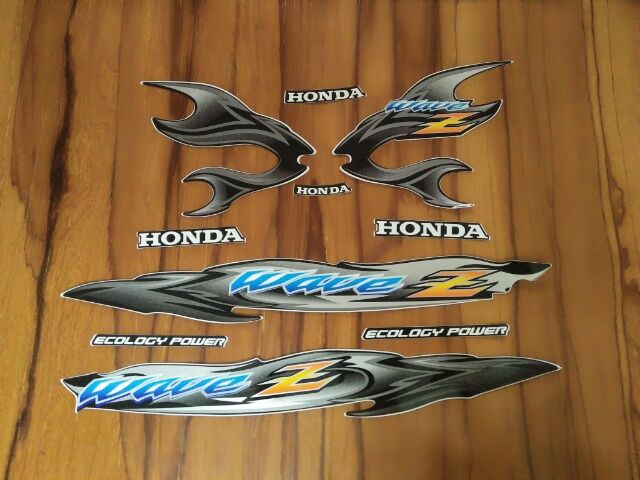 Bộ tem wave anpha nhỏ màu bạc đen hàng thiết kế nhập Thái Lan