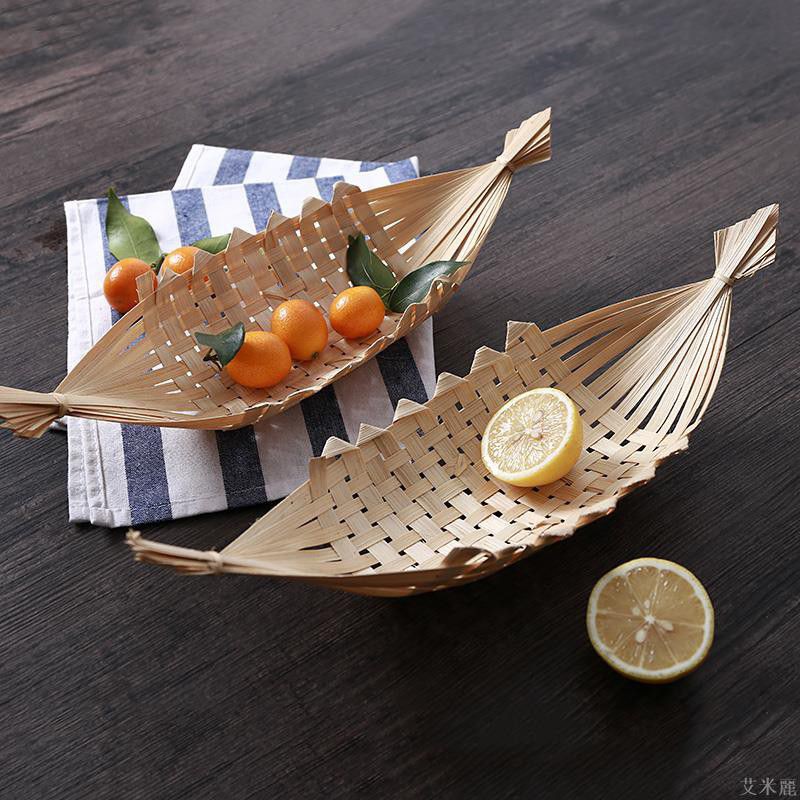 Thuyền tre đựng đồ đa năng